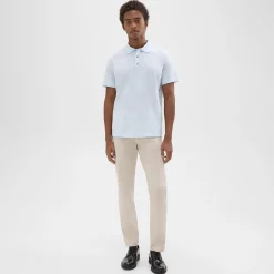 Bron Polo Shirt in Cosmos Slub Cotton