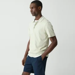 Bron Polo Shirt in Cosmos Slub Cotton