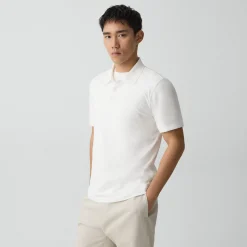 Bron Polo Shirt in Cosmos Slub Cotton