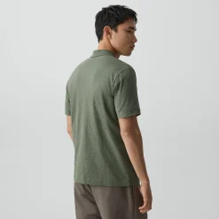 Bron Polo Shirt in Cosmos Slub Cotton