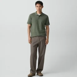 Bron Polo Shirt in Cosmos Slub Cotton