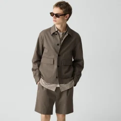 Button-Up Jacket in Moonsoft Cotton