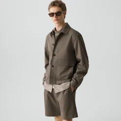 Button-Up Jacket in Moonsoft Cotton