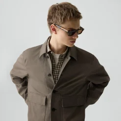 Button-Up Jacket in Moonsoft Cotton