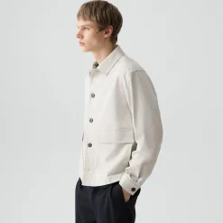 Button-Up Jacket in Moonsoft Cotton