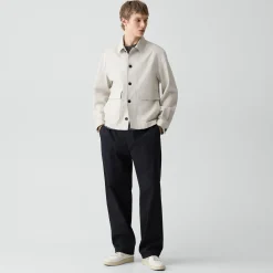 Button-Up Jacket in Moonsoft Cotton