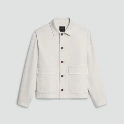 Button-Up Jacket in Moonsoft Cotton