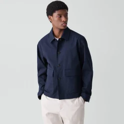 Button-Up Jacket in Moonsoft Cotton