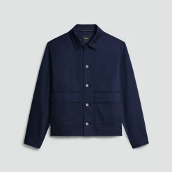 Button-Up Jacket in Moonsoft Cotton