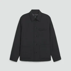 Button-Up Jacket in Motion Nylon