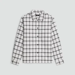 Button-Up Shirt in Checked Cotton