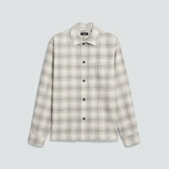 Button-Up Shirt in Textured Check