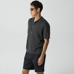 Button-Up Sweater in Regal Wool
