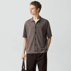 Button-Up Sweater in Regal Wool