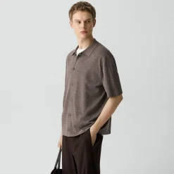 Button-Up Sweater in Regal Wool