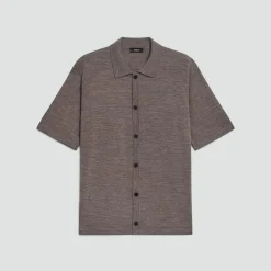 Button-Up Sweater in Regal Wool