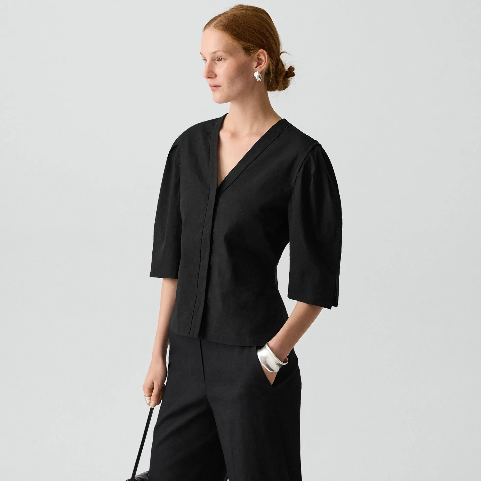Button-Up Top in Good Linen