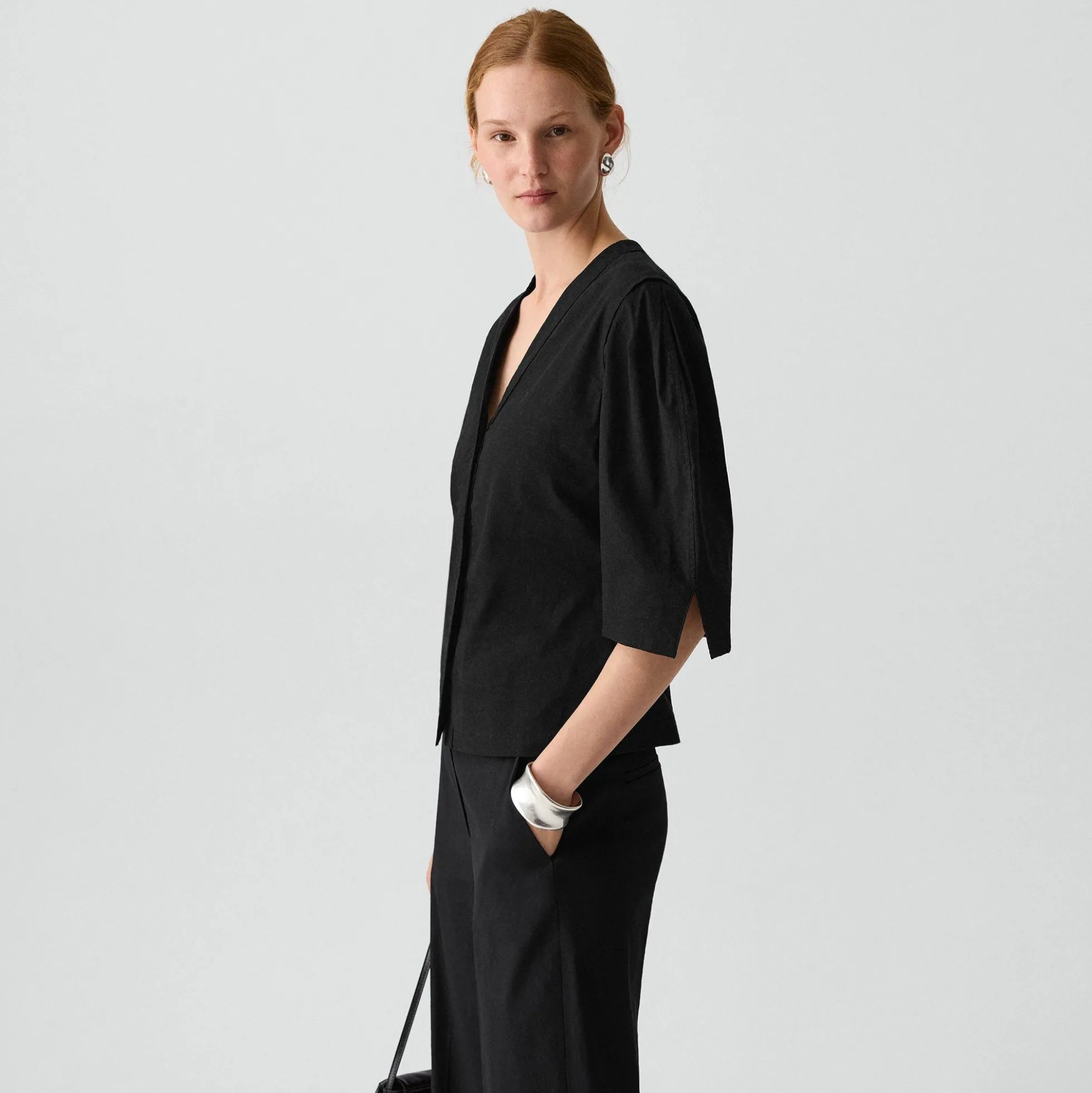 Button-Up Top in Good Linen