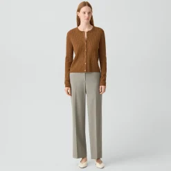 Cable-Knit Cardigan in Cashmere