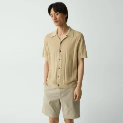 Camp Collar Shirt in Cotton Light Twist