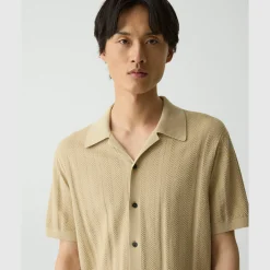 Camp Collar Shirt in Cotton Light Twist