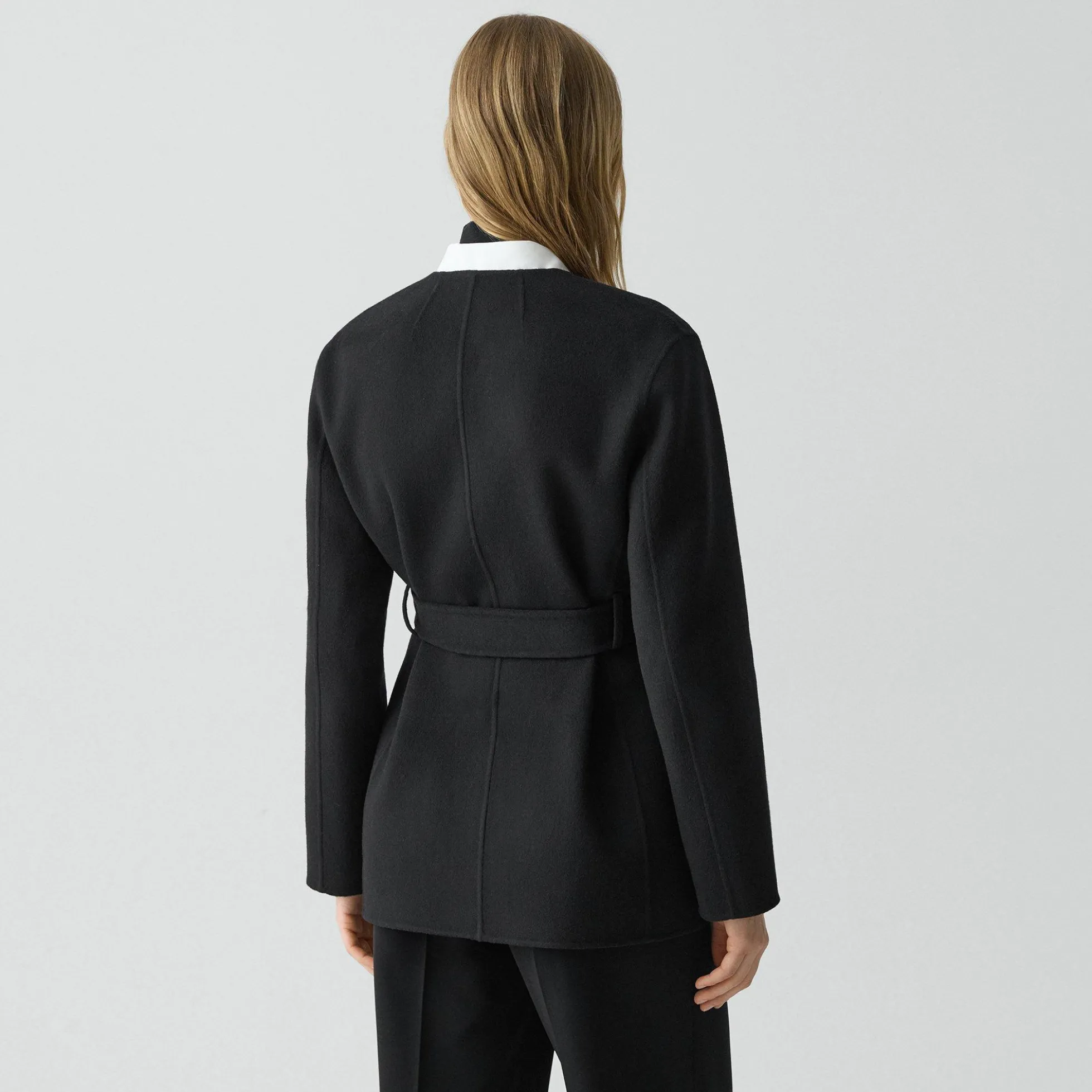 Cardigan Jacket in Double-Face Wool-Cashmere