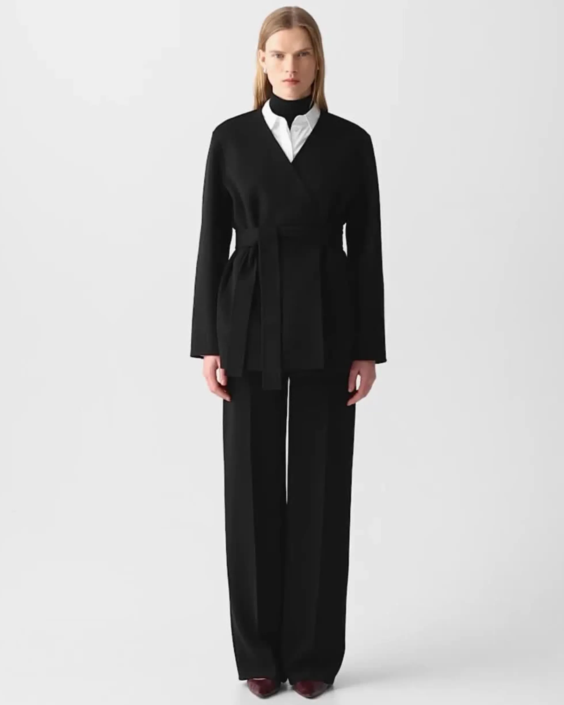 Cardigan Jacket in Double-Face Wool-Cashmere