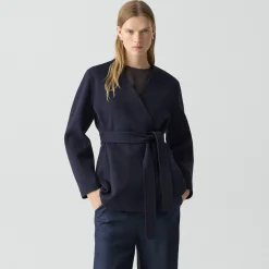 Cardigan Jacket in Double-Face Wool-Cashmere