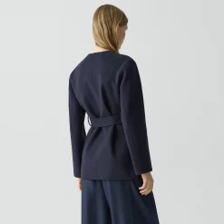 Cardigan Jacket in Double-Face Wool-Cashmere