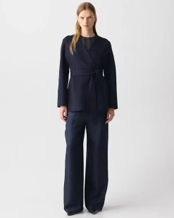 Cardigan Jacket in Double-Face Wool-Cashmere