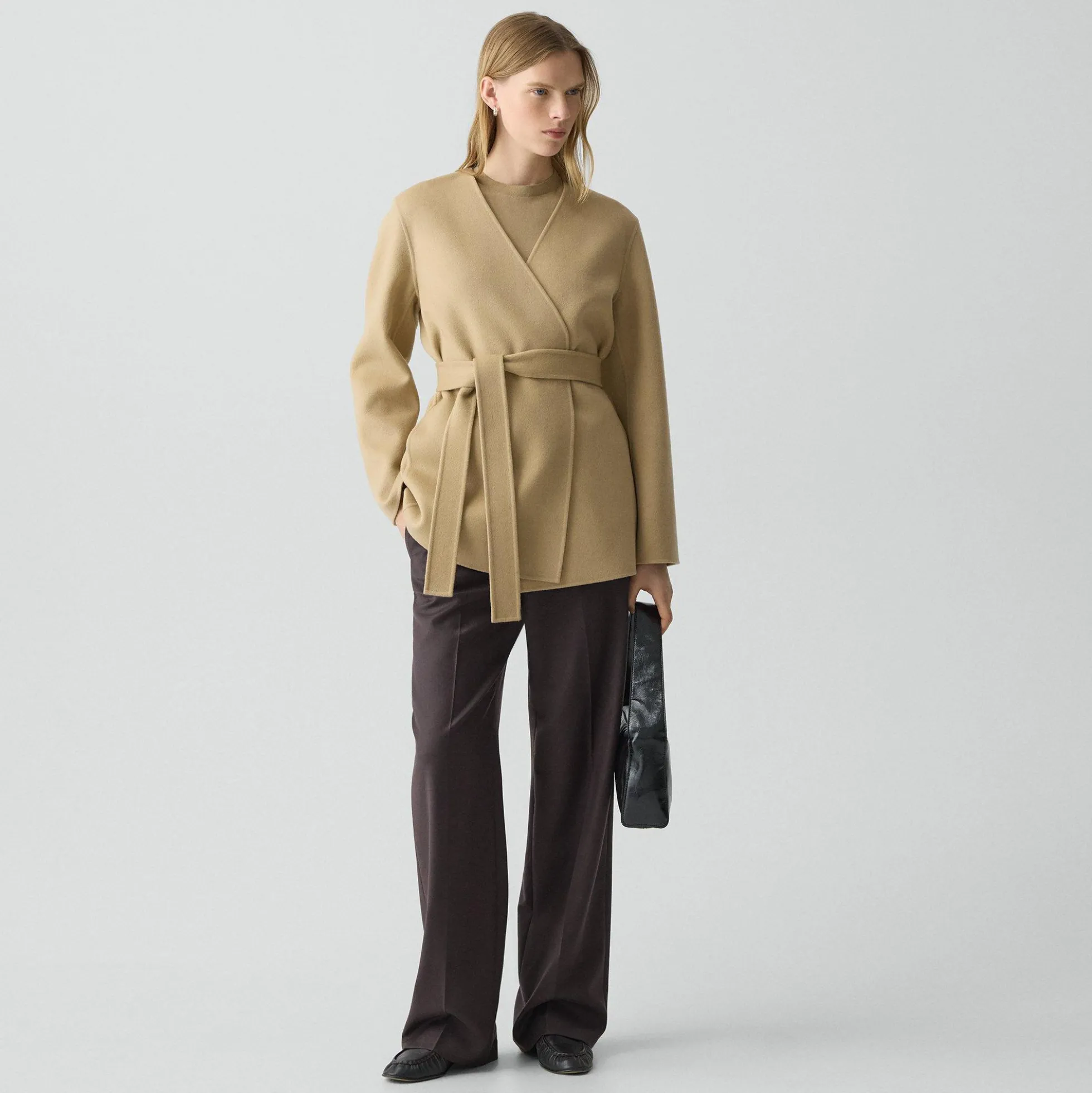 Cardigan Jacket in Double-Face Wool-Cashmere