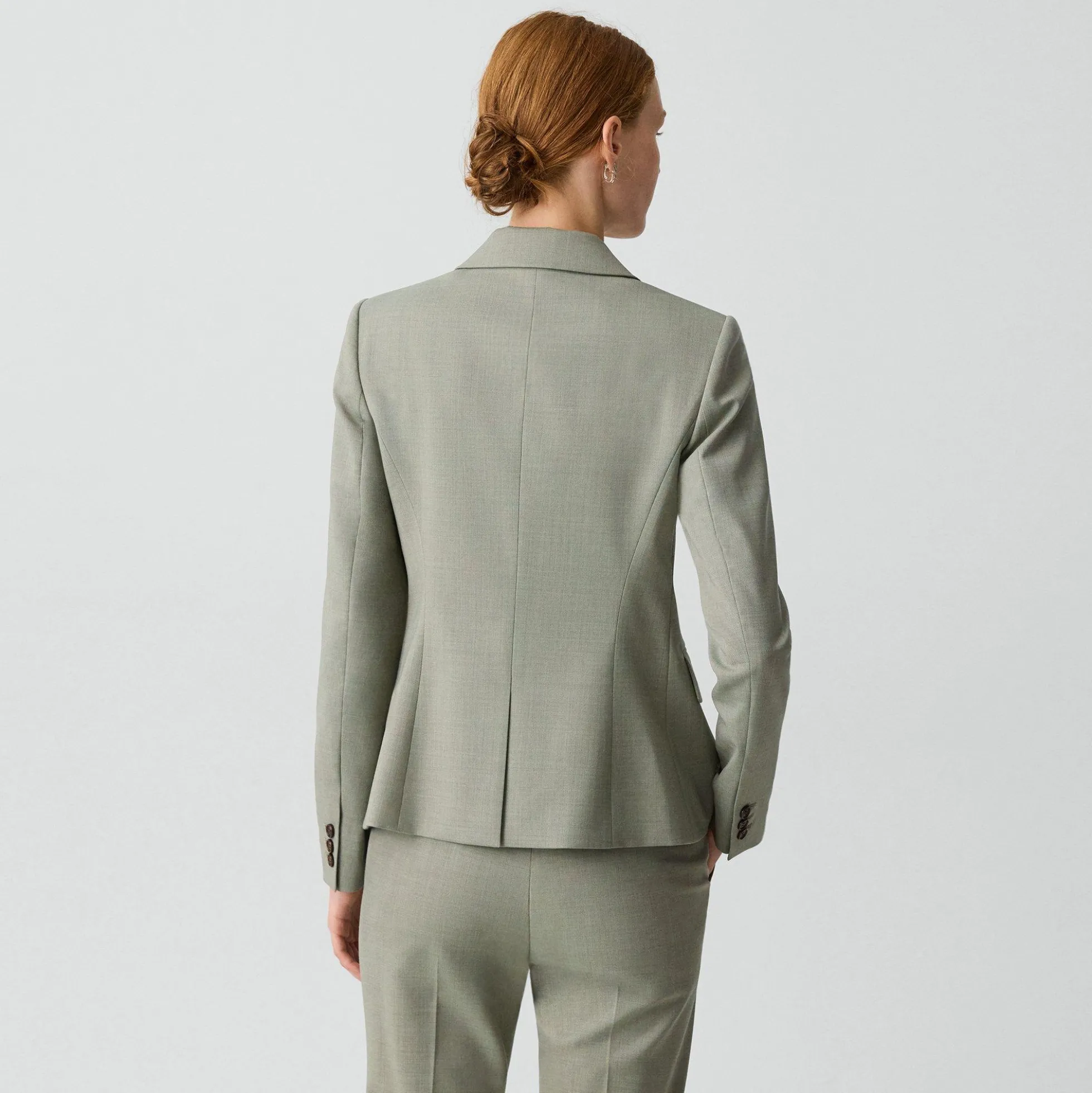 Carissa Blazer in Wool Gabardine