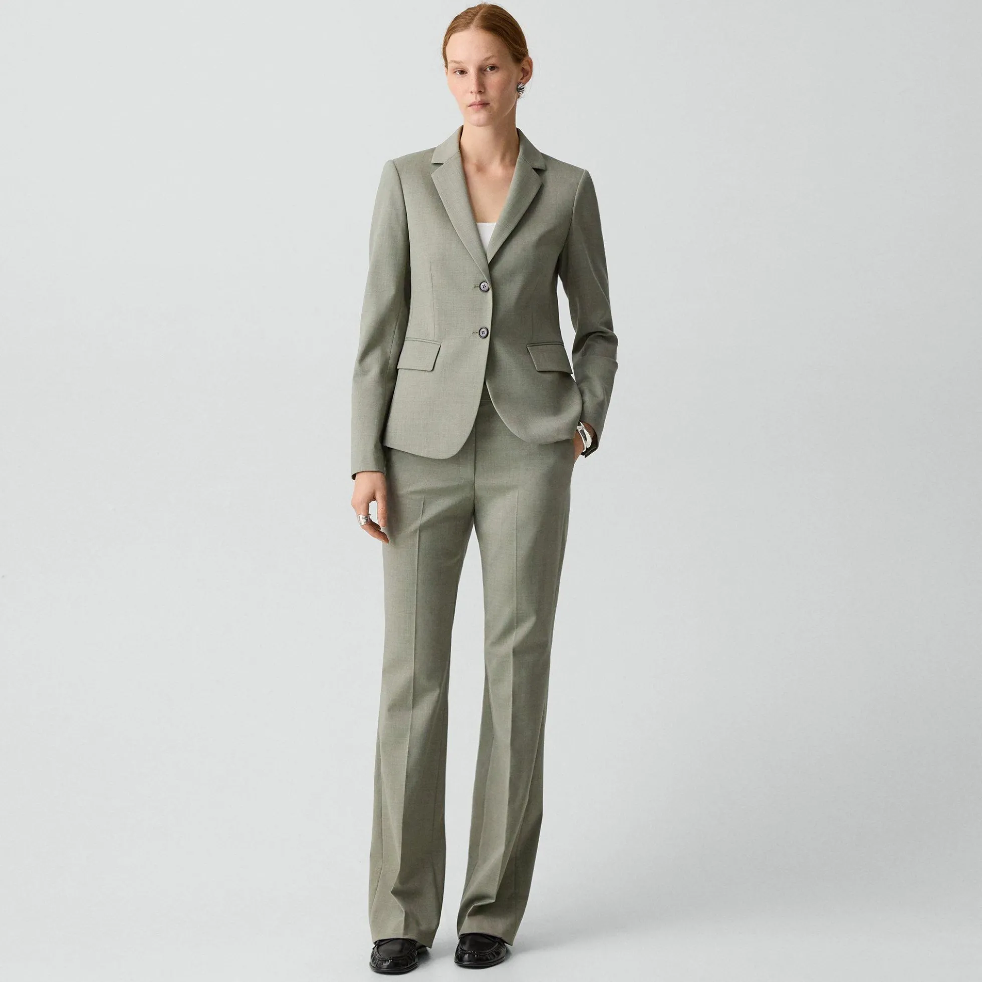 Carissa Blazer in Wool Gabardine