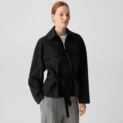 Cinched Flight Jacket in Good Wool