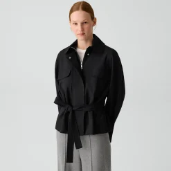 Cinched Flight Jacket in Good Wool