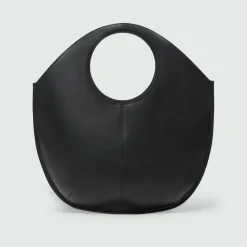 Circle Tote Bag in Leather