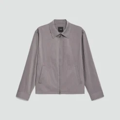 City Zip Jacket in Textured Nylon