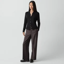 Classic Straight Pant in Sleek Flannel