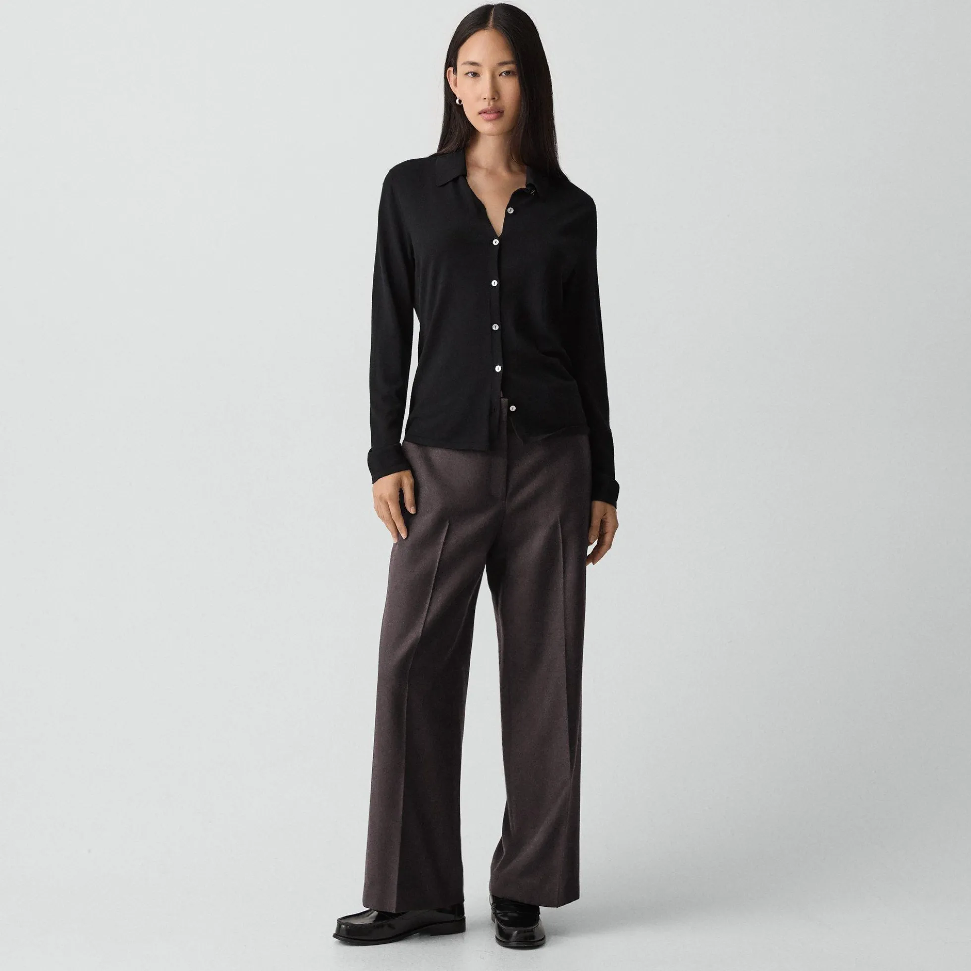Classic Straight Pant in Sleek Flannel