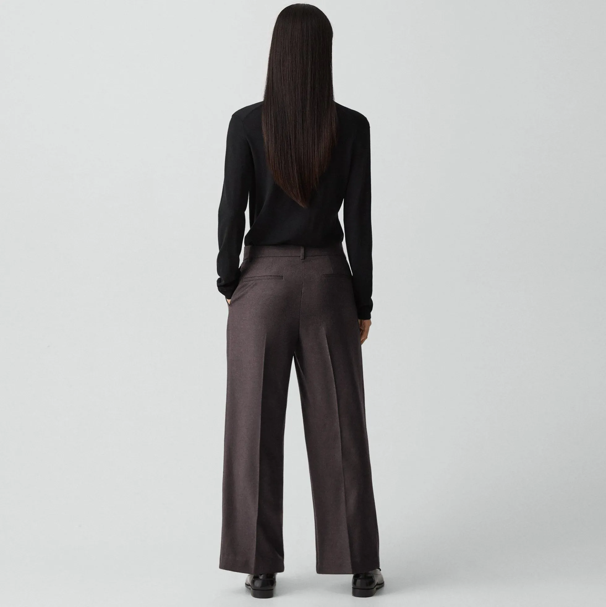 Classic Straight Pant in Sleek Flannel