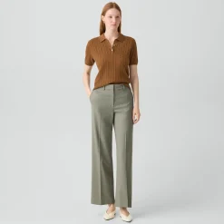 Classic Straight Pant in Wool Gabardine