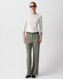 Classic Straight Pant in Wool Gabardine