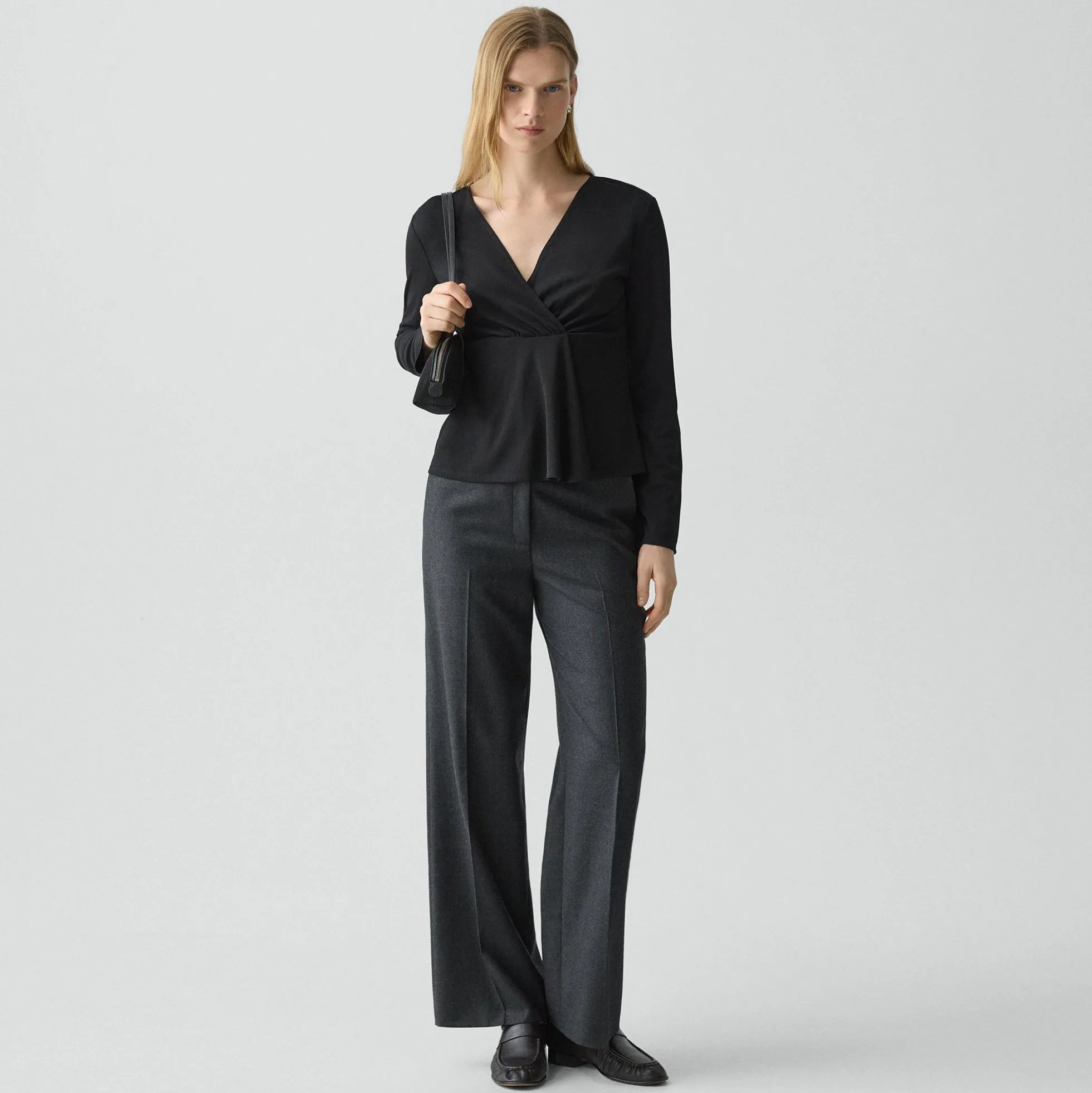 Classic Straight Pant in Sleek Flannel