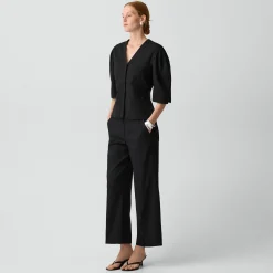 Classic Straight Pull-On Pant in Good Linen