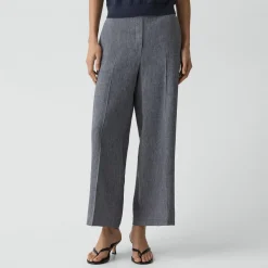 Classic Straight Pull-On Pant in Fluid Linen