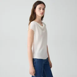 Cowl Neck Blouse in Silk Georgette