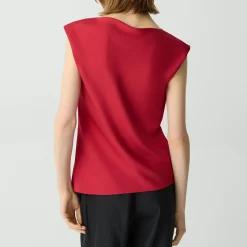 Cowl Neck Top in Silk Georgette