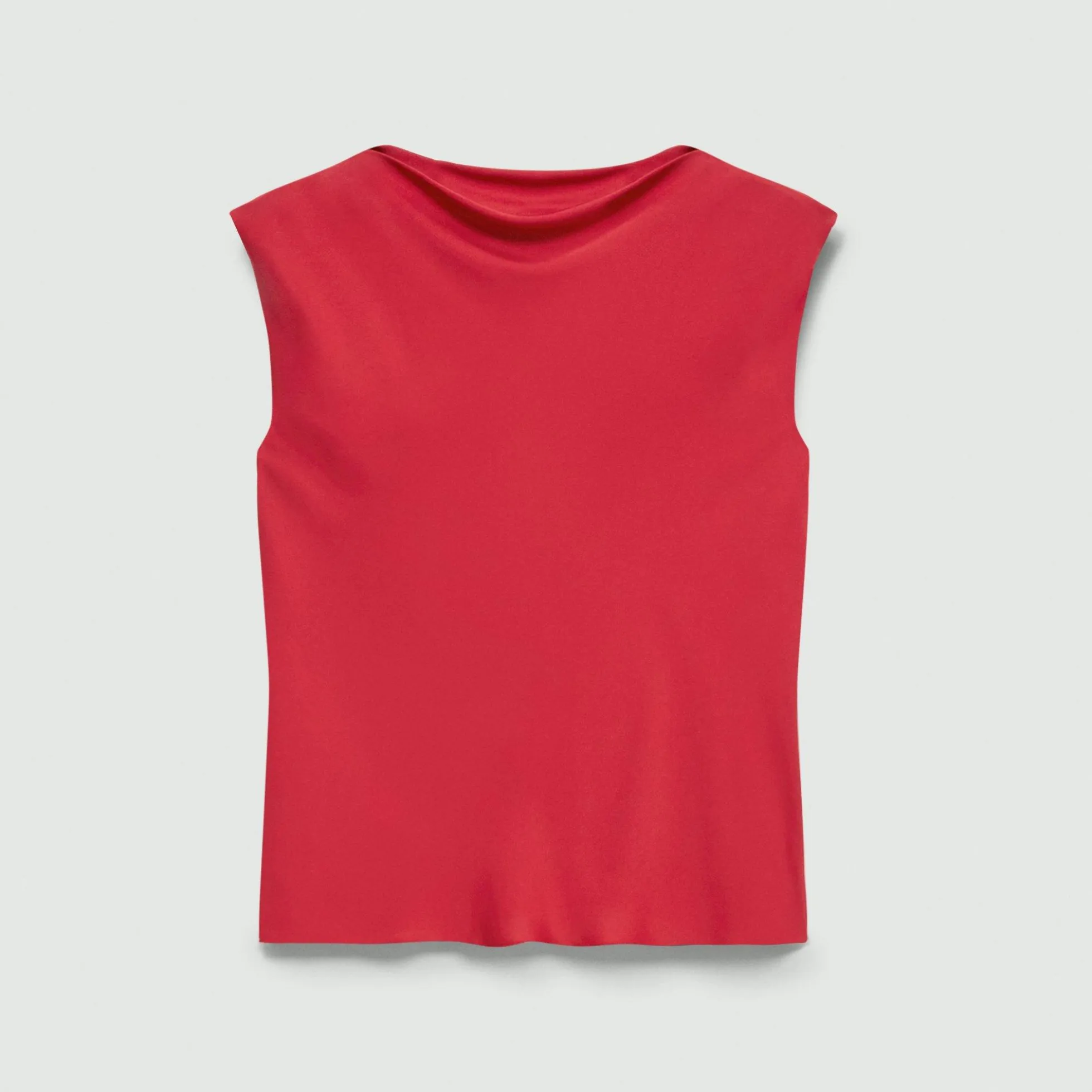 Cowl Neck Top in Silk Georgette