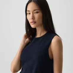 Crewneck Shell Top in Cashmere