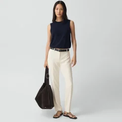 Crewneck Shell Top in Cashmere